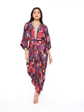 Load image into Gallery viewer, Wine Starry Drape Dress