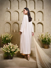 Load image into Gallery viewer, Off White Keri Straight Long Kurta With Pant & Dupatta