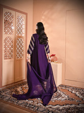 Load image into Gallery viewer, Deep Purple Angrakha Kurta Set
