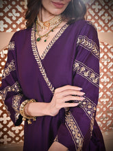 Load image into Gallery viewer, Deep Purple Angrakha Kurta Set