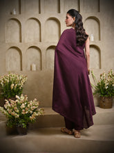 Load image into Gallery viewer, Dark Wine One Shoulder Dress Set