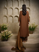 Load image into Gallery viewer, Brown Chand Kurta With Pant & Dupatta