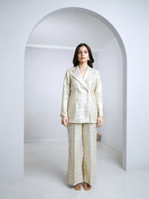 Load image into Gallery viewer, White Tailored Jacket With Wide Leg Pants