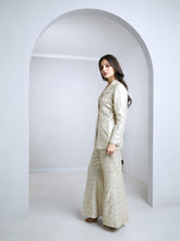 Load image into Gallery viewer, White Tailored Jacket With Wide Leg Pants