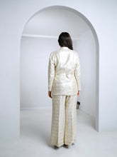 Load image into Gallery viewer, White Tailored Jacket With Wide Leg Pants