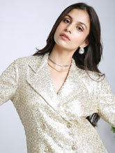 Load image into Gallery viewer, White Tailored Jacket With Wide Leg Pants