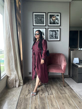 Load image into Gallery viewer, Maroon Drape Dress