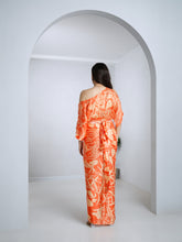 Load image into Gallery viewer, Off Shoulder Top With Self Drape Skirt