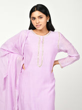 Load image into Gallery viewer, Lilac Tilla Chaav Kurta Set