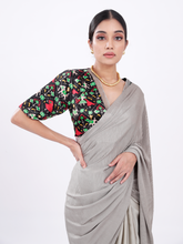 Load image into Gallery viewer, Grey Cocktail Saree