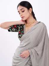 Load image into Gallery viewer, Grey Cocktail Saree
