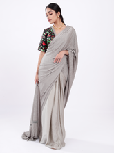 Load image into Gallery viewer, Grey Cocktail Saree