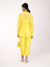 Load image into Gallery viewer, Yellow Chand Wrap Co-ord Set