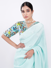 Load image into Gallery viewer, Minty Summer Wedding Saree
