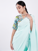 Load image into Gallery viewer, Minty Summer Wedding Saree