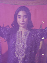 Load image into Gallery viewer, Deep Purple Zari Butta Chand Long Kurta Set
