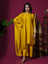 Load image into Gallery viewer, Mustard Cape Kurta Set
