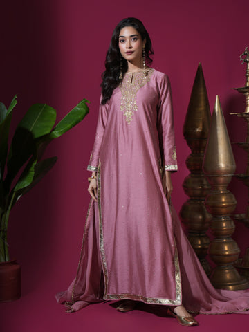 Rose Kaftan Kurta Set