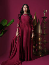 Load image into Gallery viewer, Maroon Paan Anarkali
