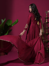 Load image into Gallery viewer, Maroon Paan Anarkali
