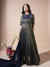 Load image into Gallery viewer, Navy Blue Keri Anarkali Set

