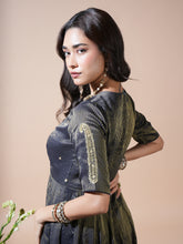 Load image into Gallery viewer, Navy Blue Keri Anarkali Set
