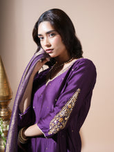 Load image into Gallery viewer, Deep Purple Asopalav Long Kurta Set
