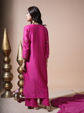 Load image into Gallery viewer, Pink Mor Straight Kurta Set

