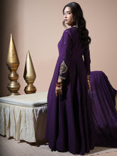 Load image into Gallery viewer, Deep Purple Paan Anarkali
