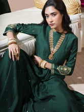 Load image into Gallery viewer, Bottle Green Paan Anarkali
