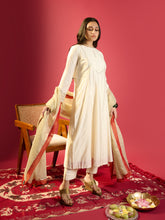 Load image into Gallery viewer, Off-White Gota Sleeves Detailing Kurta Set
