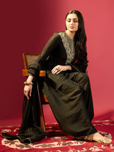 Load image into Gallery viewer, Black Dhoti &amp; Kurta Set
