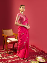 Load image into Gallery viewer, Rani Chand Jaal Saree With Barfi Chand Blouse
