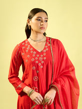 Load image into Gallery viewer, Red Kali Kurta Set
