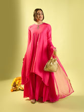 Load image into Gallery viewer, Hot Pink Keyhole Kurta Set
