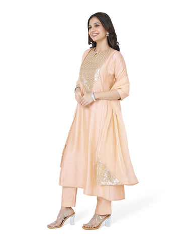 Gold Kali Kurta Set