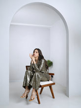 Load image into Gallery viewer, Black Tailored Jacket With Wide Leg Pants

