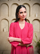 Load image into Gallery viewer, Hot Pink Dil Pocket Kurta Set
