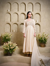 Load image into Gallery viewer, Off White Tilla Anarkali With Dupatta
