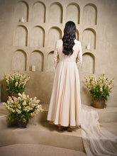 Load image into Gallery viewer, Off White Tilla Anarkali With Dupatta
