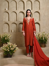 Load image into Gallery viewer, Rust Paisley Kurta Set
