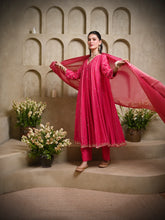 Load image into Gallery viewer, Hot Pink 20 Kali Kurta Set
