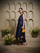 Load image into Gallery viewer, Navy Blue Handkerchief Dress Set
