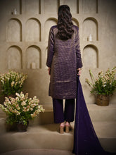 Load image into Gallery viewer, Deep Purple Stripe Keri Kurta Set

