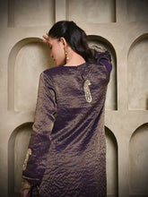 Load image into Gallery viewer, Deep Purple Stripe Keri Kurta Set
