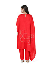 Load image into Gallery viewer, Red Cape Kurta Set
