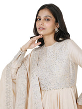 Load image into Gallery viewer, Gold Back Cut Anarkali With Dupatta
