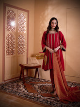 Load image into Gallery viewer, Maroon Kali Kurta Set
